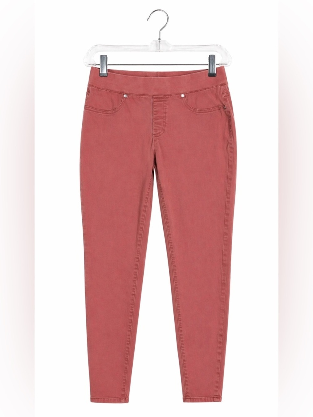 New Directions Pink Pull-On Skinny Jeans Women’s Size 8 Stretch Casual
